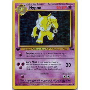 Hypno Fossil 1st Edition "Reprinted"